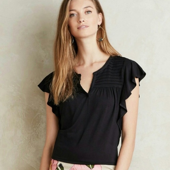 Anthropologie Tops - Anthropologie Ridged Yoke Tee